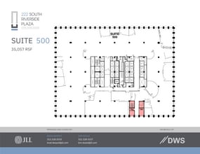 222 S Riverside Plz, Chicago, IL for lease Floor Plan- Image 1 of 2
