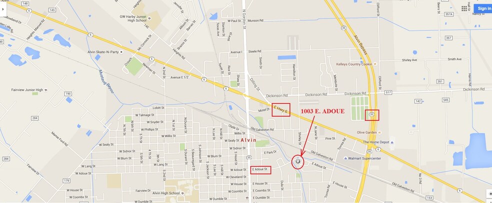 1003 Adoue, Alvin, TX for sale - Primary Photo - Image 1 of 1