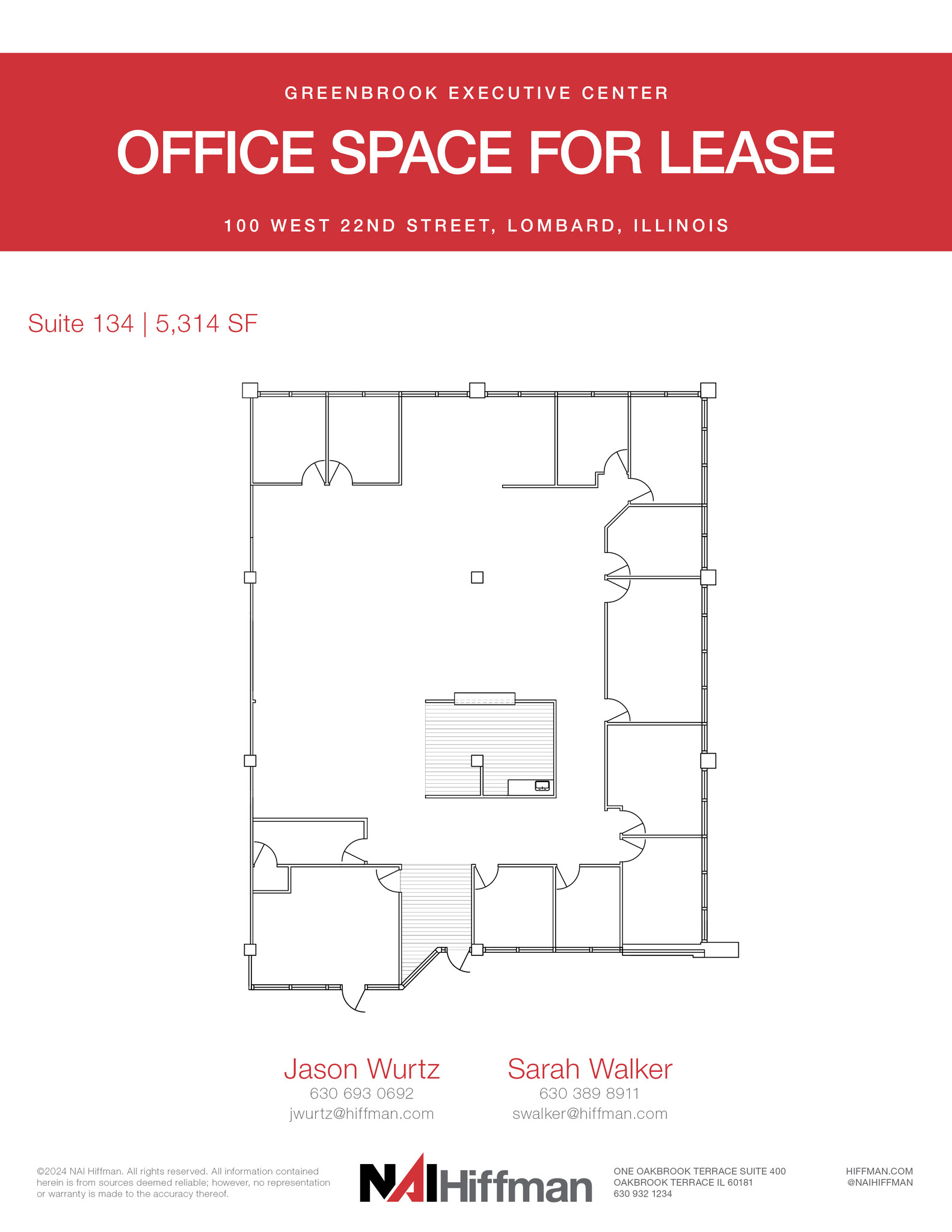 200 W 22nd St, Lombard, IL for lease Floor Plan- Image 1 of 1