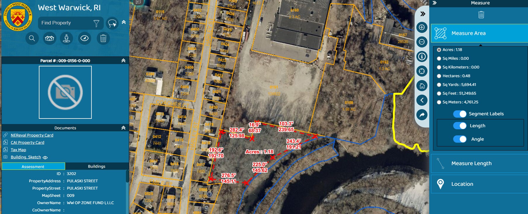 96 Pulaski St, West Warwick, RI for sale Plat Map- Image 1 of 1