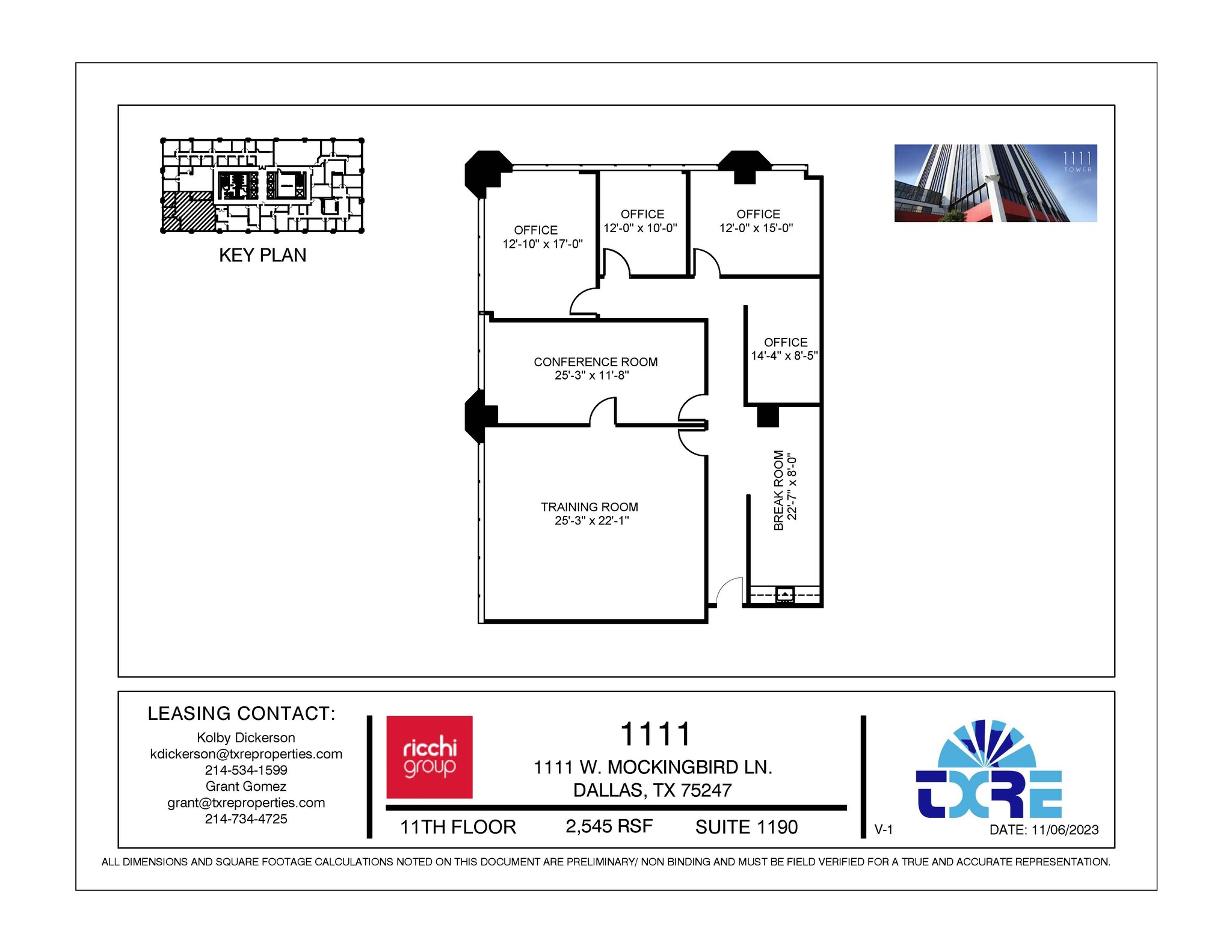 1111 W Mockingbird Ln, Dallas, TX for lease Floor Plan- Image 1 of 1