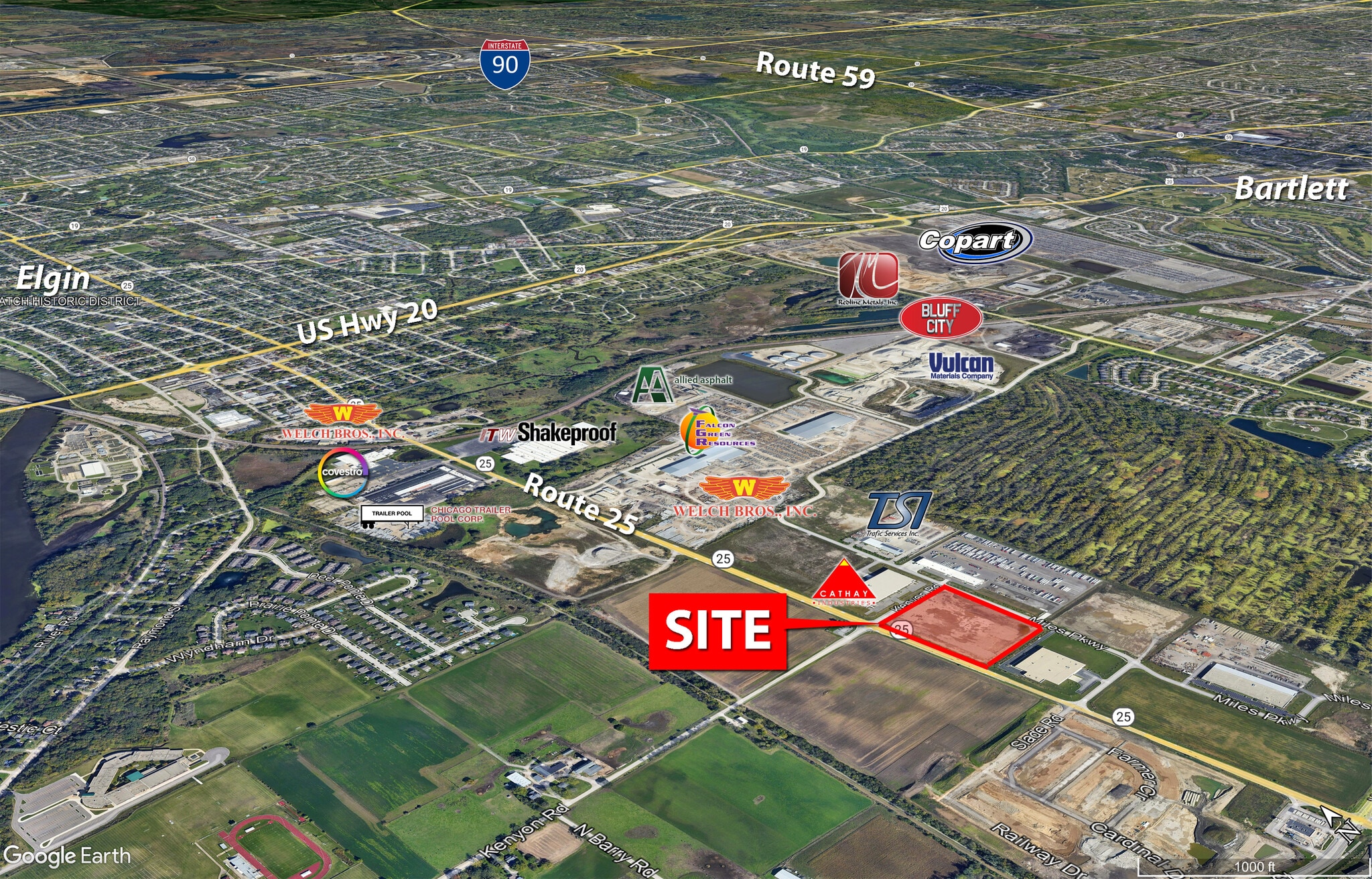 SEC Kenyon Road and IL RT. 25, Bartlett, IL 60103 Industrial for