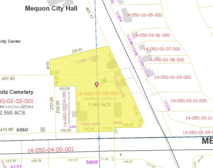 6006 W Mequon Rd, Mequon, WI for sale - Plat Map - Image 1 of 1