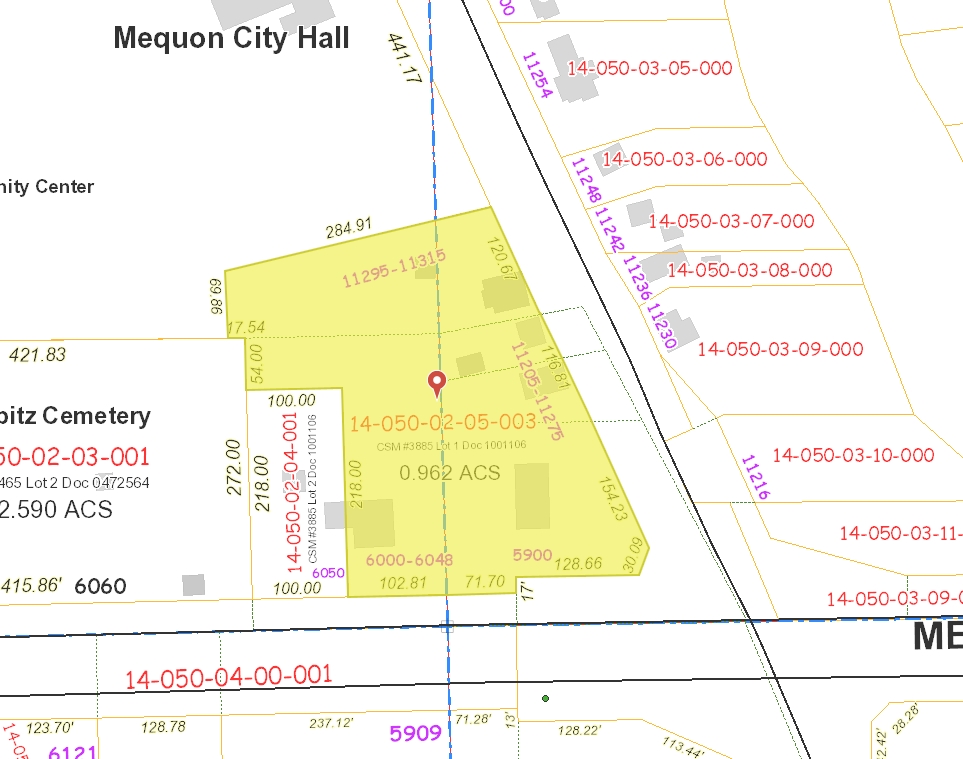 6006 W Mequon Rd, Mequon, WI for sale Plat Map- Image 1 of 1