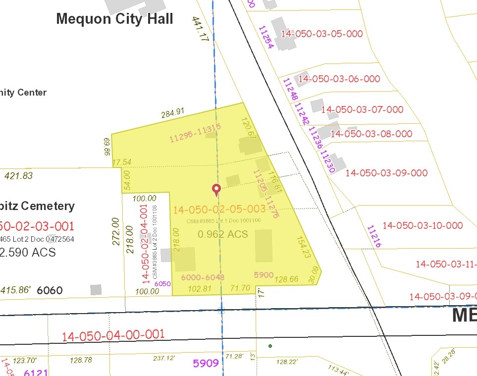 6016 W Mequon Rd, Mequon, WI for sale Plat Map- Image 1 of 1
