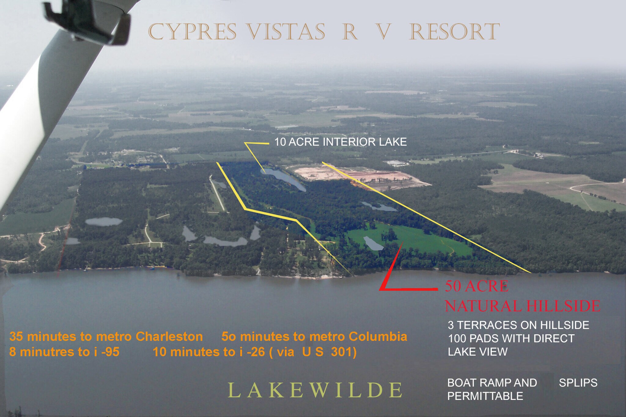 1 Eagle Ln, Elloree, SC for sale Aerial- Image 1 of 1