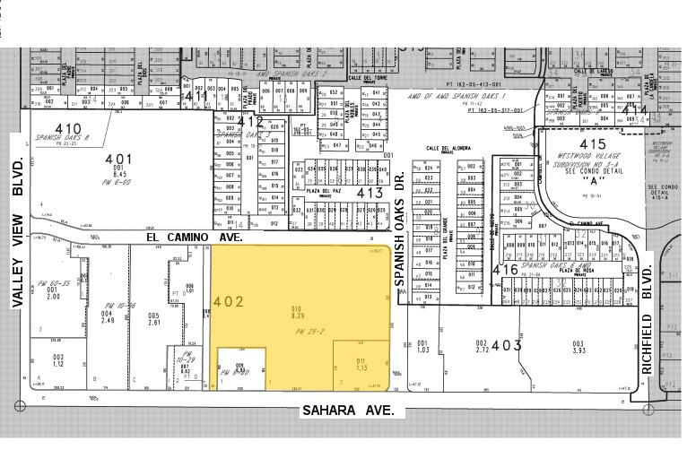 3320 W Sahara Ave, Las Vegas, NV for sale - Plat Map - Image 2 of 2