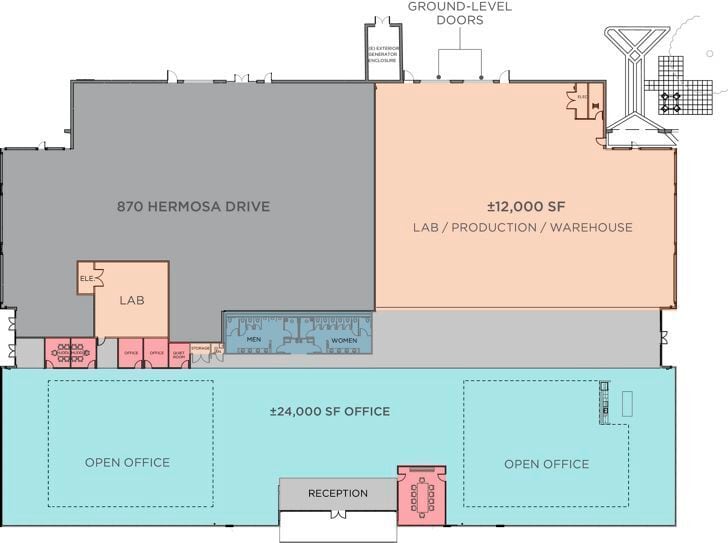 330 Potrero Ave, Sunnyvale, CA for lease Floor Plan- Image 1 of 9
