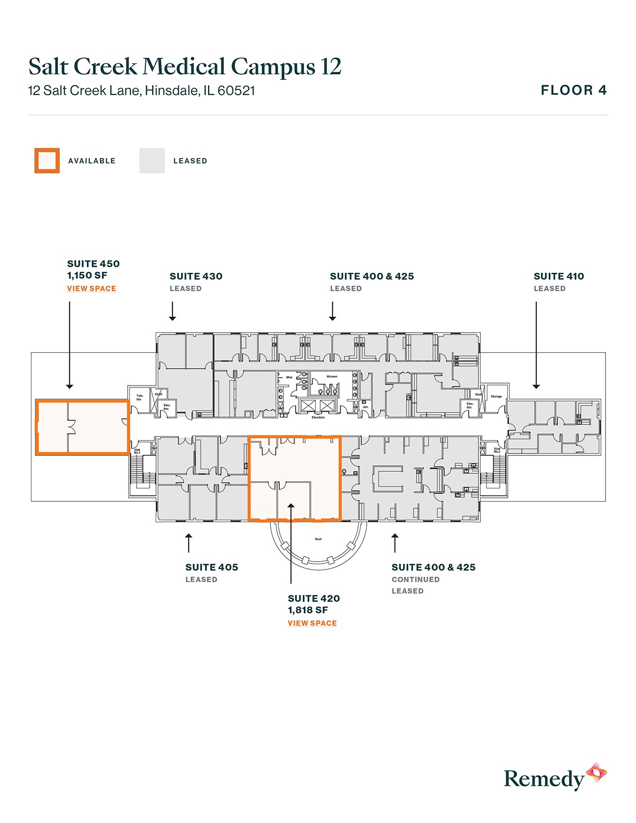 12 Salt Creek Ln, Hinsdale, IL for lease Floor Plan- Image 1 of 3