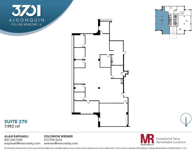 3701 Algonquin Rd, Rolling Meadows, IL for lease Floor Plan- Image 1 of 8