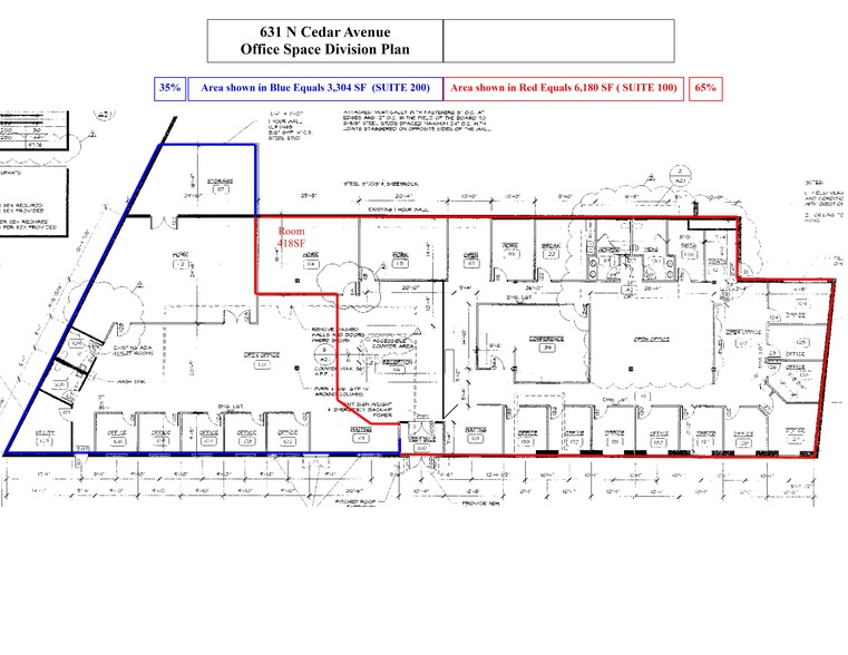 631 N Cedar Ave, Owatonna, MN for lease - Site Plan - Image 2 of 2