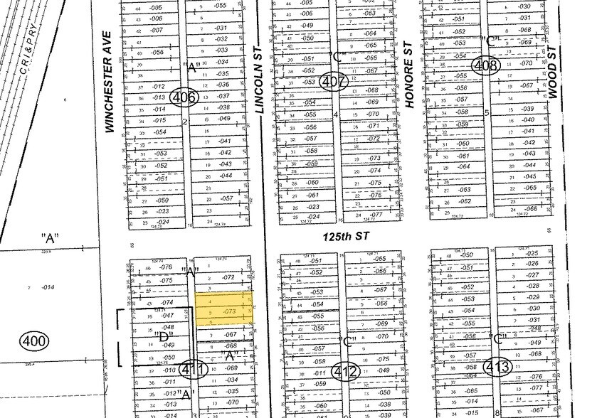 12510 S Lincoln St, Calumet Park, IL for sale - Plat Map - Image 2 of 12