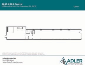 2053-2057 Central Ave, Saint Petersburg, FL for lease Floor Plan- Image 1 of 1