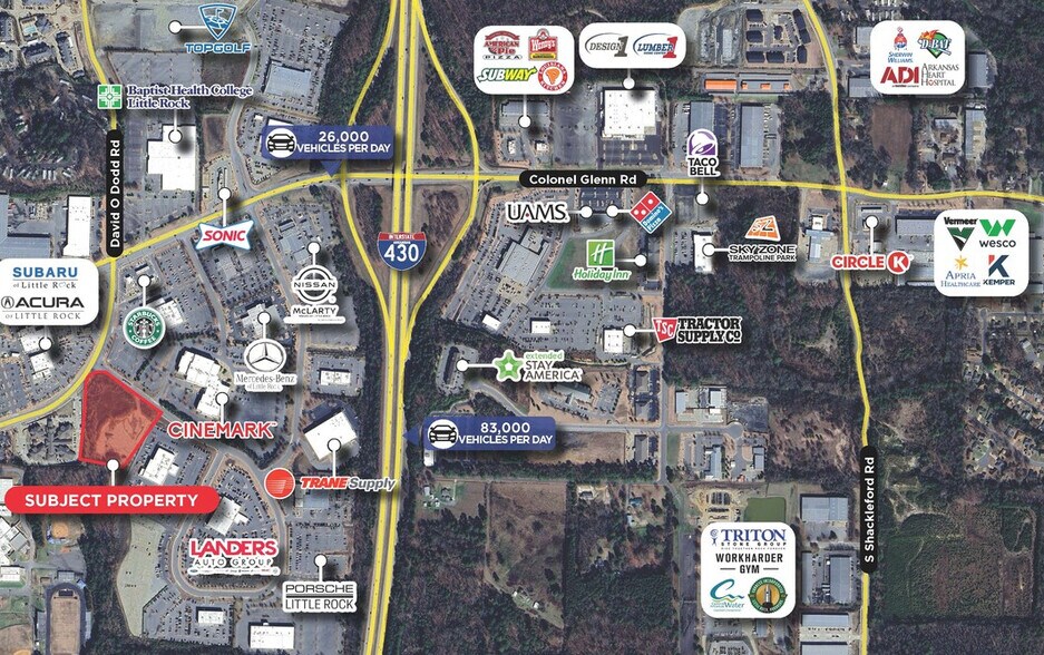 Bowman Plaza Dr, Little Rock, AR for sale - Aerial - Image 2 of 2