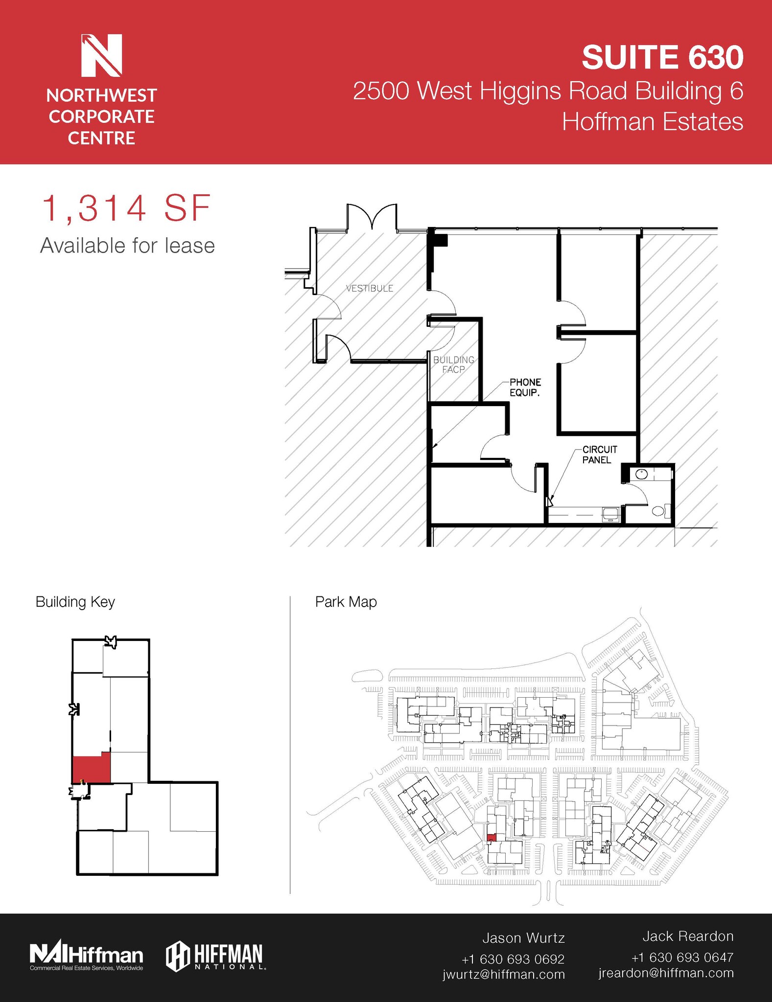 2500 W Higgins Rd, Hoffman Estates, IL for lease Floor Plan- Image 1 of 1