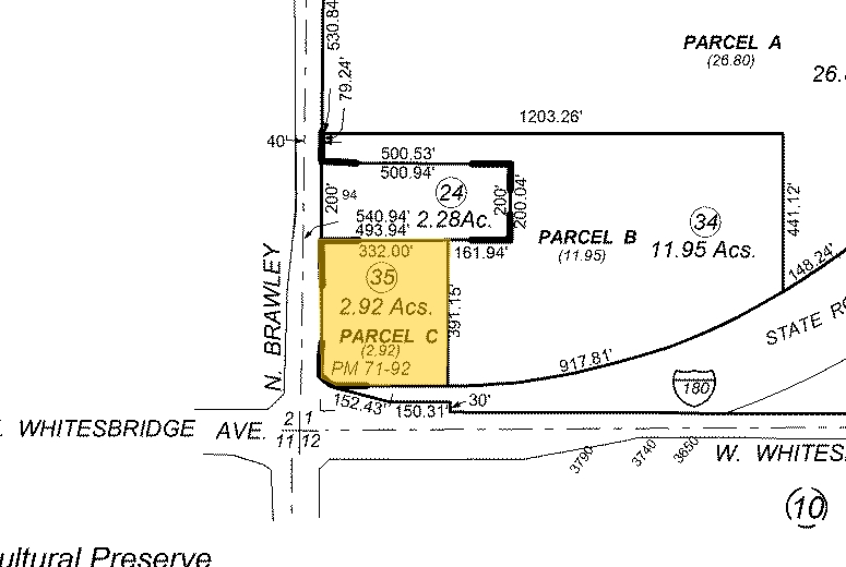 Brawley Ave, Fresno, CA for sale - Plat Map - Image 1 of 1