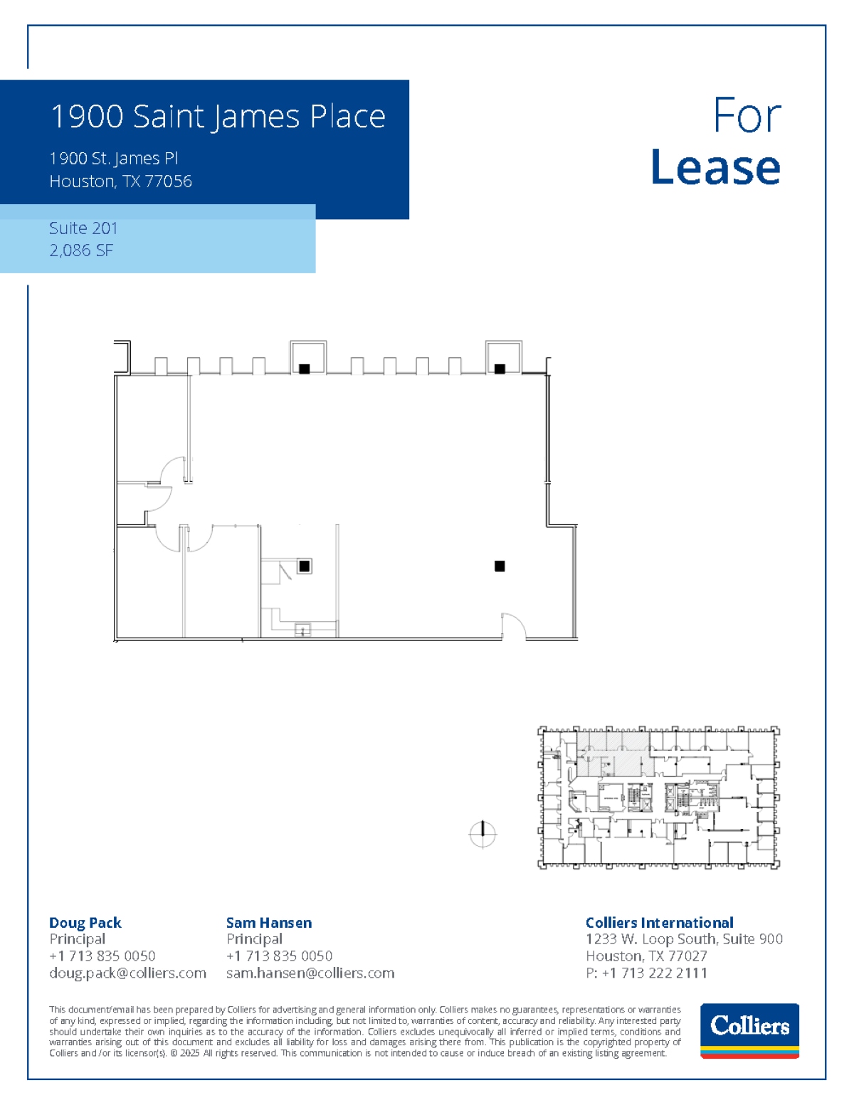 1900 St James Pl, Houston, TX for lease Floor Plan- Image 1 of 1
