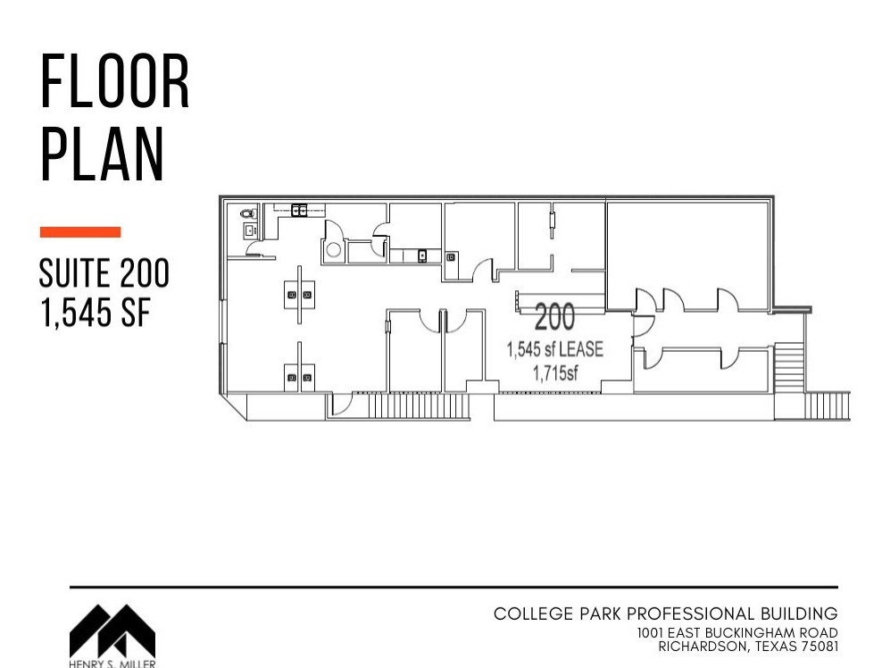 1001 E Buckingham Rd, Richardson, TX for lease Floor Plan- Image 1 of 1