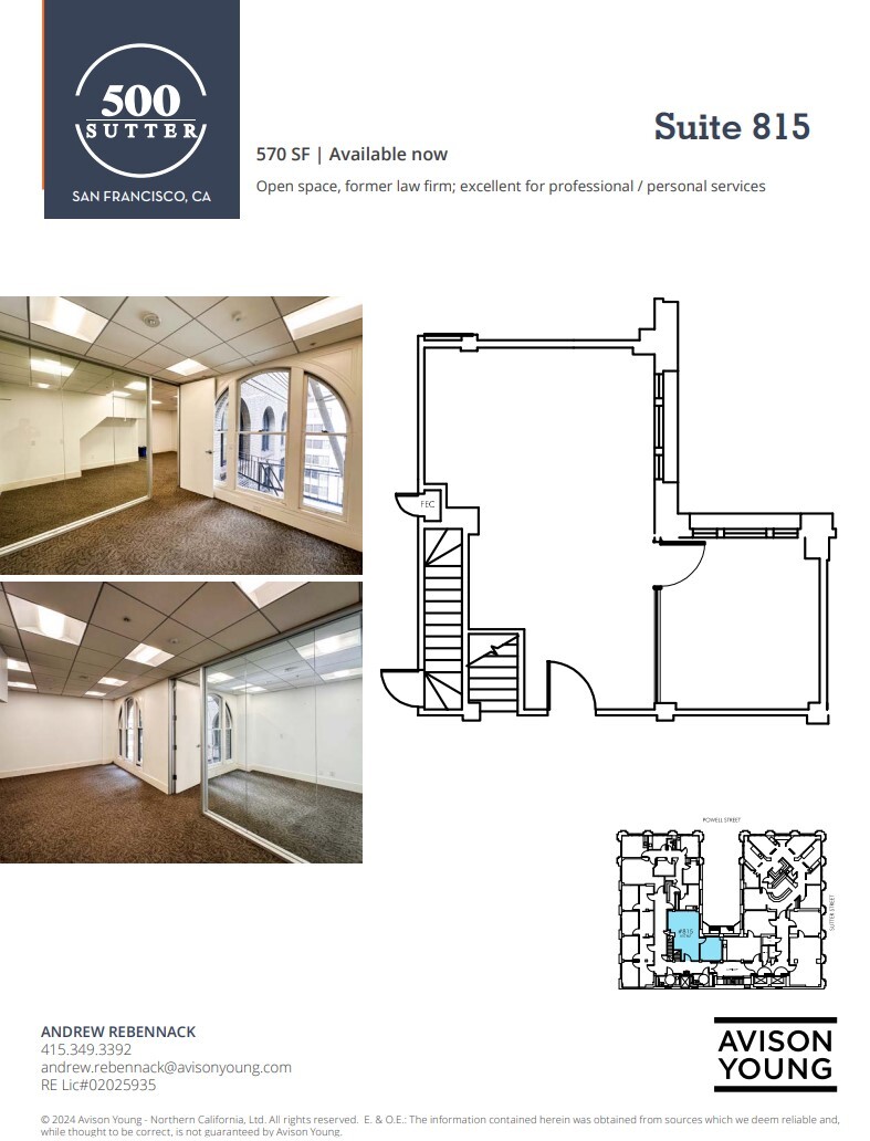 500 Sutter St, San Francisco, CA for lease Floor Plan- Image 1 of 1