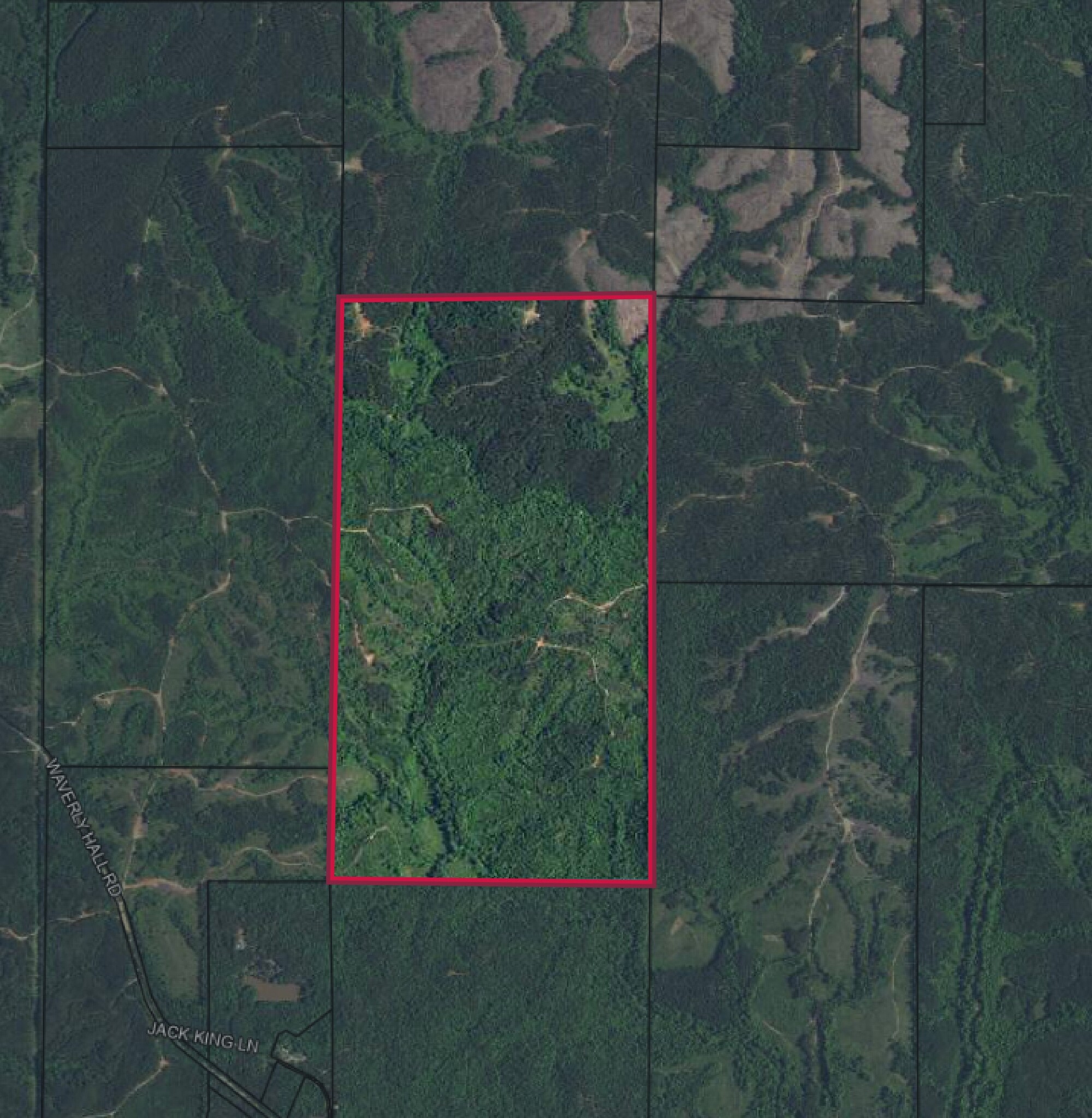 Talbot County Tract 32027, Box Springs, GA for sale Aerial- Image 1 of 2