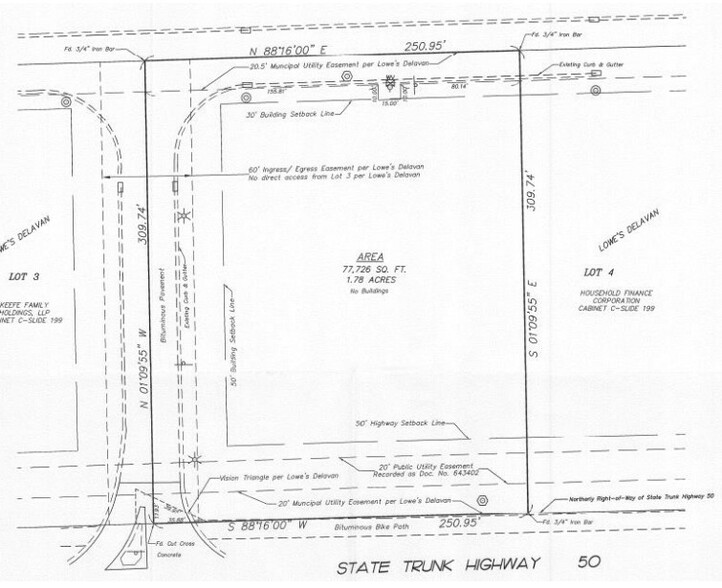 I-43 & HWY 50, Delavan, WI for lease - Plat Map - Image 3 of 3