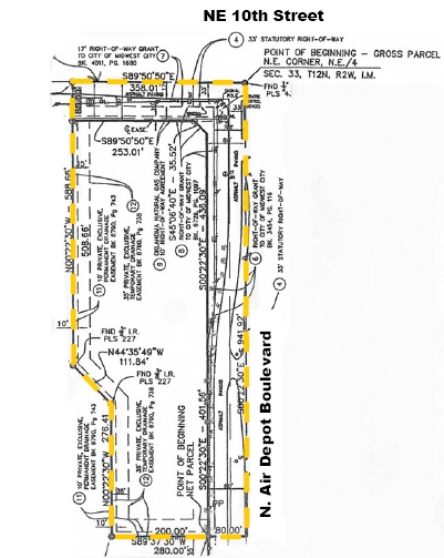 961 N Air Depot Blvd, Midwest City, OK for sale - Plat Map - Image 2 of 2