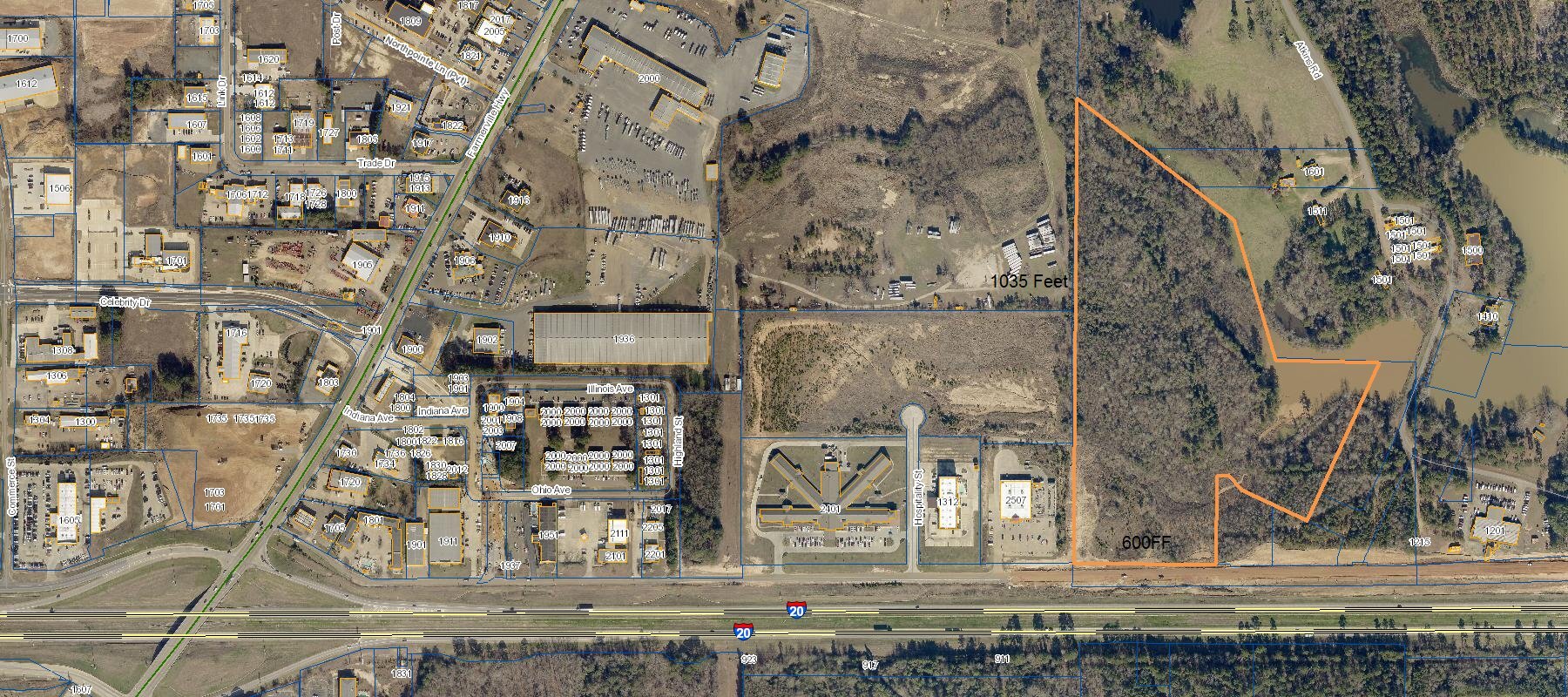 Service Rd E, Ruston, LA for sale Aerial- Image 1 of 1