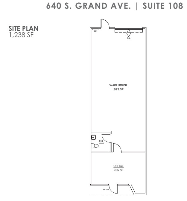 600 S Grand Ave, Santa Ana, CA for lease Floor Plan- Image 1 of 1