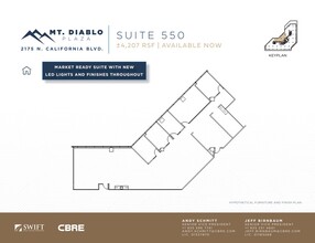 2175 N California Blvd, Walnut Creek, CA for lease Floor Plan- Image 1 of 1