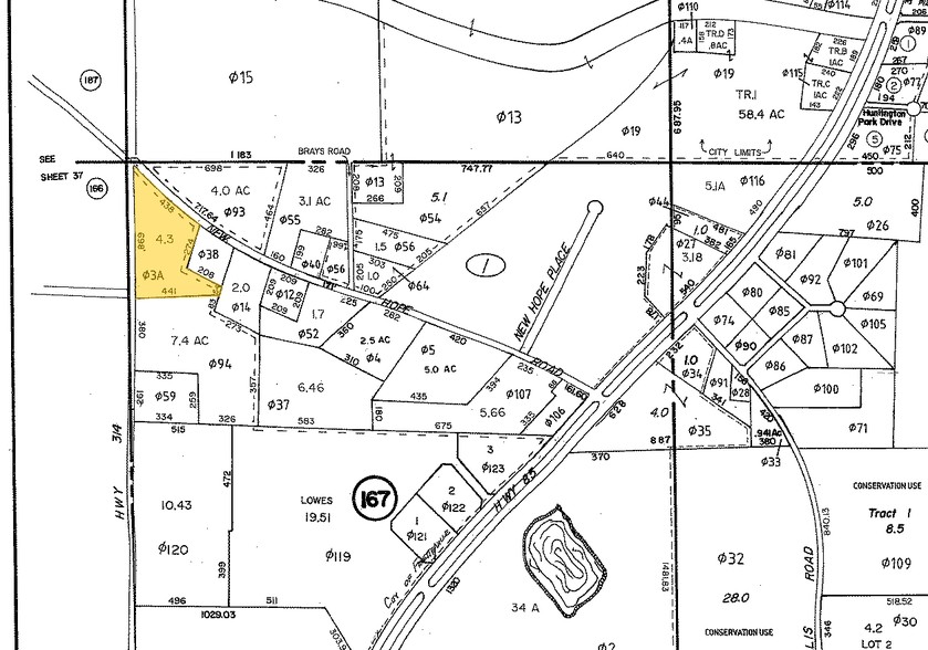 315 Highway 314, Fayetteville, GA for lease - Plat Map - Image 2 of 5