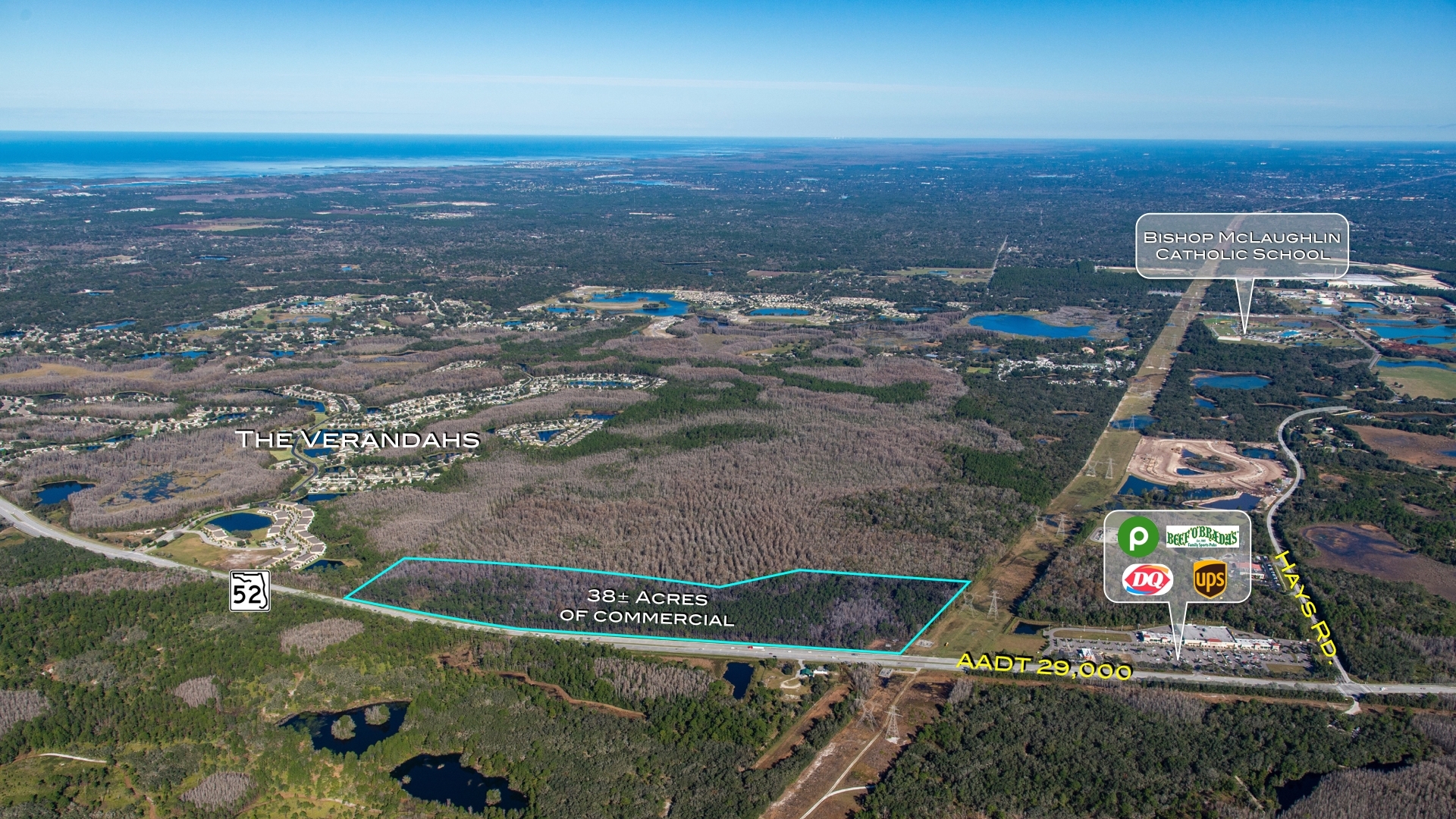 14833 State Road 52, Hudson, FL for sale Aerial- Image 1 of 9