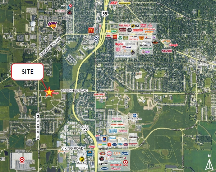 Greenhill Road & Algonquin Drive, Cedar Falls, IA for sale - Building Photo - Image 2 of 2