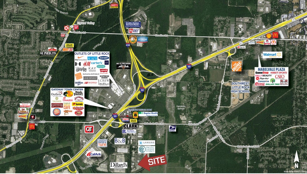 11310 Otter Creek East Rd, Mabelvale, AR for lease - Aerial - Image 2 of 2