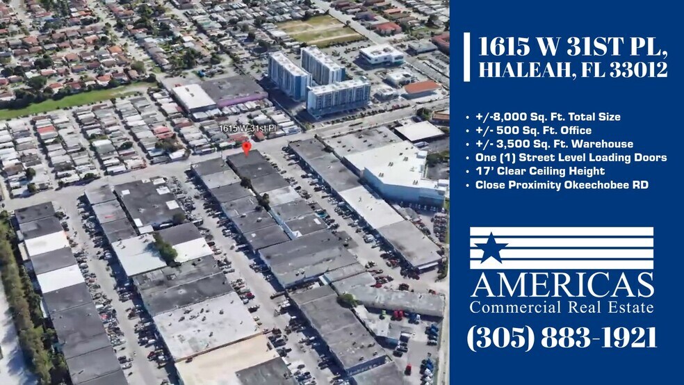 1615 W 31st Pl, Hialeah, FL for lease - Commercial Listing Video - Image 2 of 3