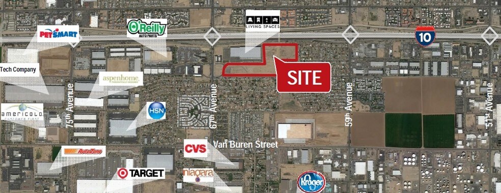 SEC 67th Ave & I-10, Phoenix, AZ for lease - Aerial - Image 2 of 5