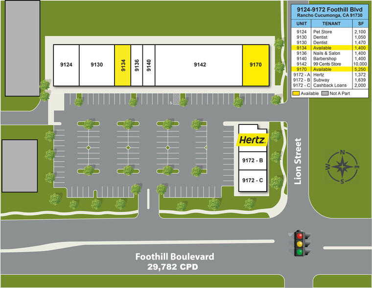 9124-9170 Foothill Blvd, Rancho Cucamonga, CA 91730 - Retail for Lease ...