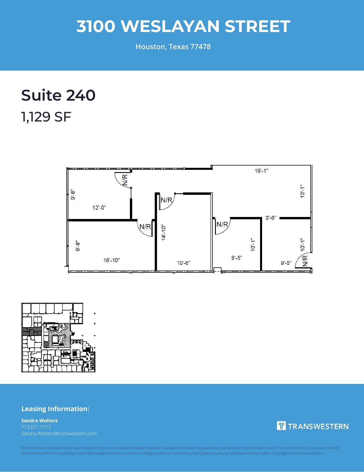 3100 Weslayan St, Houston, TX for lease Floor Plan- Image 1 of 1