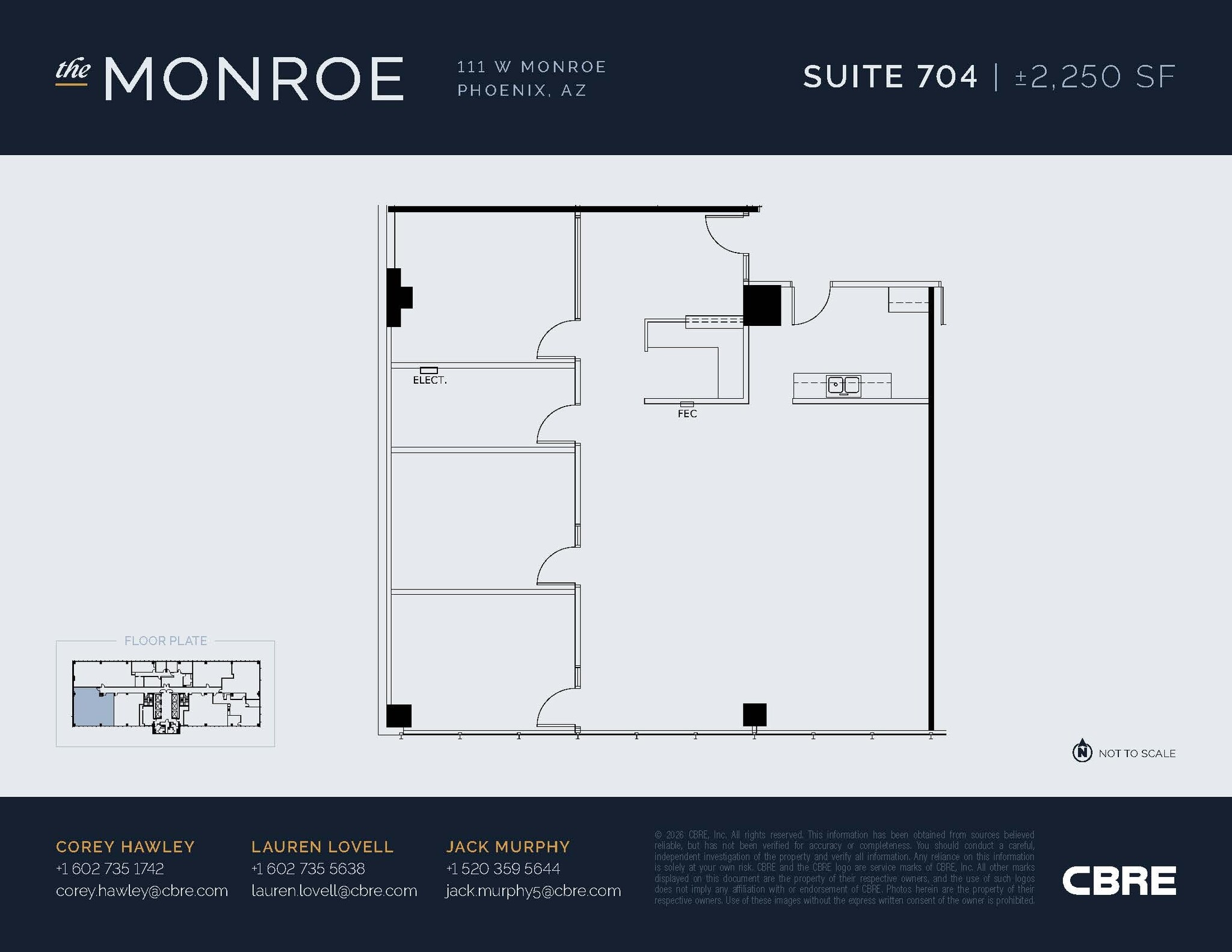 111 W Monroe St, Phoenix, AZ for lease Interior Photo- Image 1 of 1