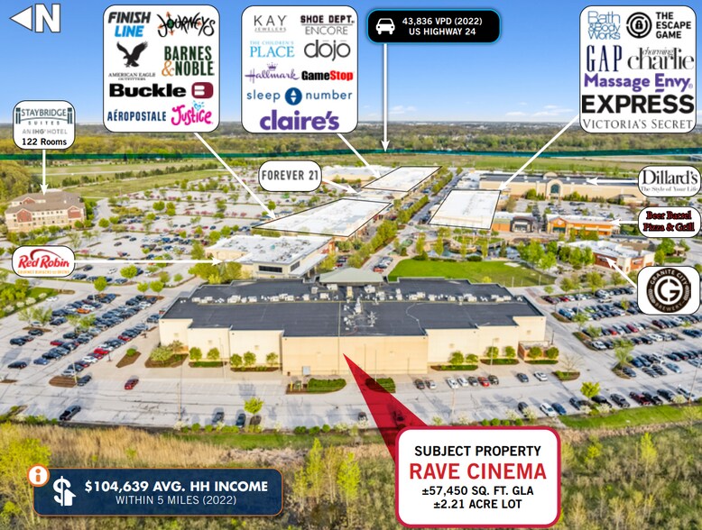 2300 Village Dr E, Maumee, OH 43537 Cinemark Rave Theater Ground Lease