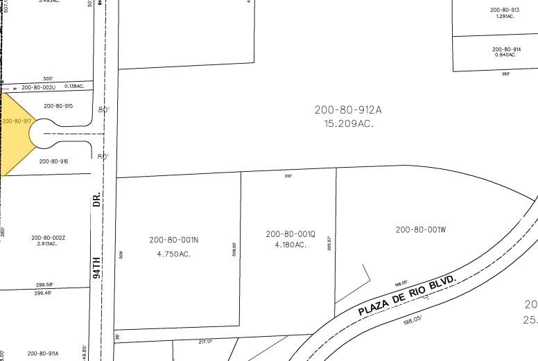 13350 N 94th Dr, Peoria, AZ for lease - Plat Map - Image 3 of 4