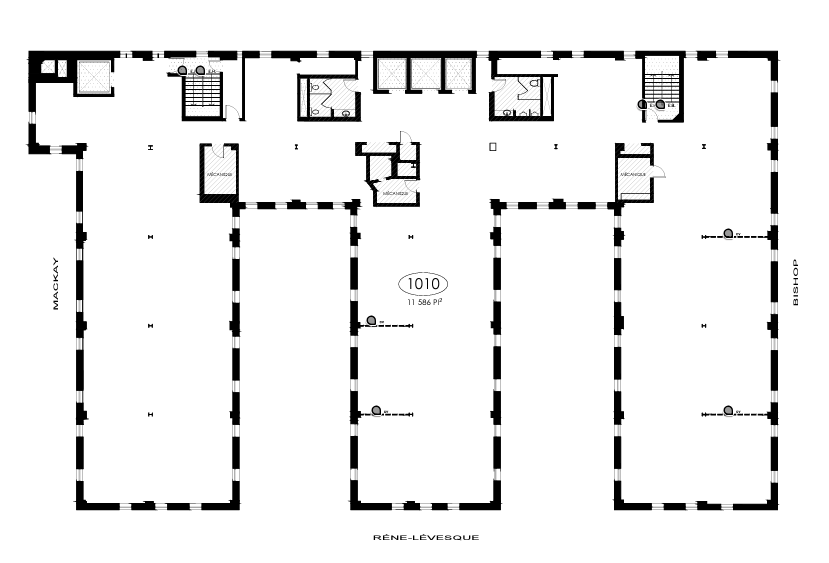 1425 Boul René-Lévesque O, Montréal, QC for lease Floor Plan- Image 1 of 1