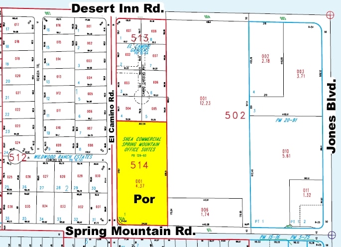 6280 Spring Mountain Rd, Las Vegas, NV for lease - Plat Map - Image 2 of 22