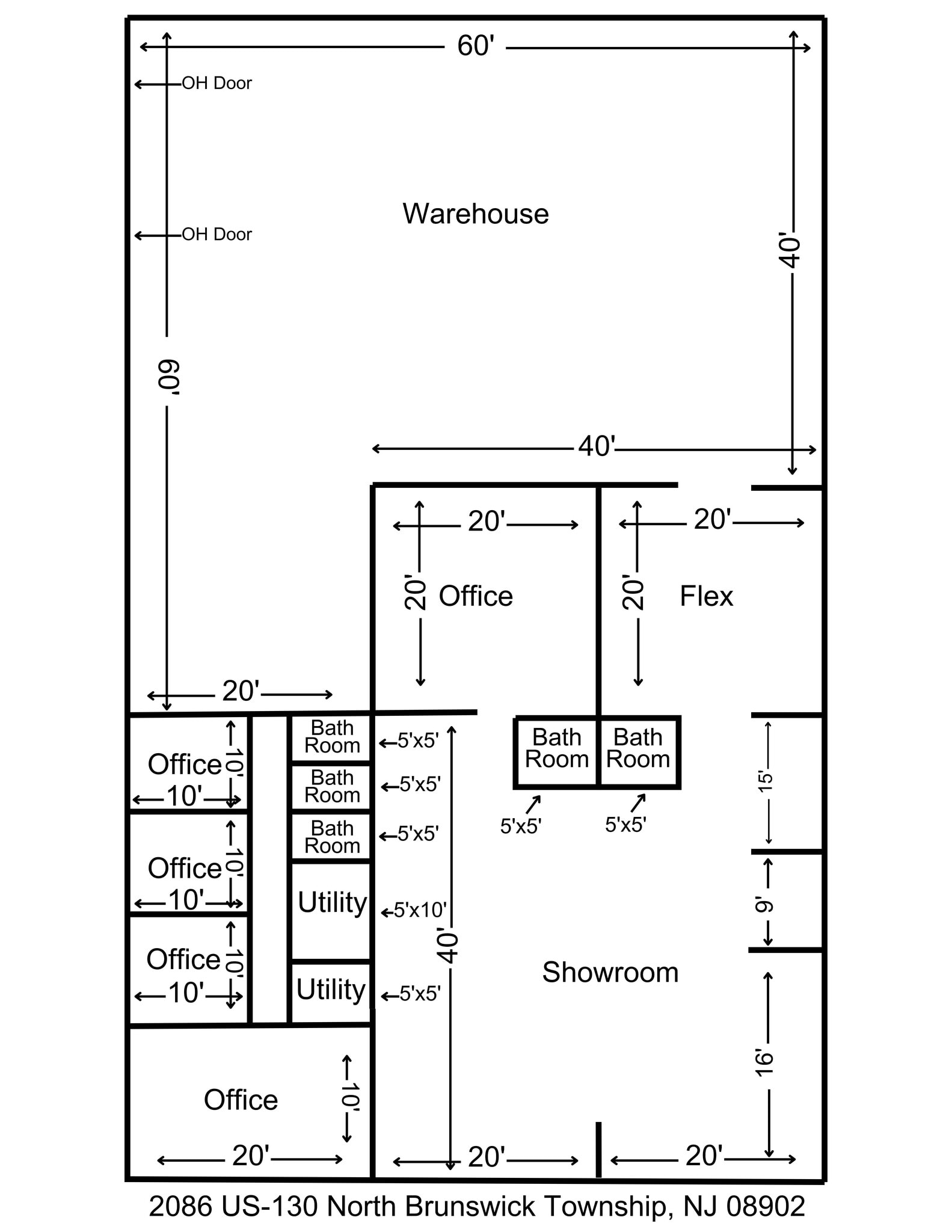 2086 US Highway 130, North Brunswick, NJ for lease Site Plan- Image 1 of 22