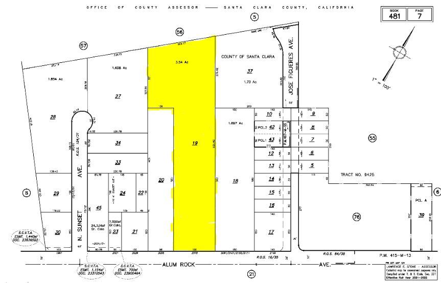 2075 Alum Rock Ave, San Jose, CA for lease - Plat Map - Image 3 of 4