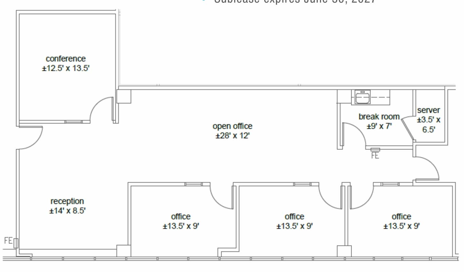 9988 Hibert St, San Diego, CA for lease Floor Plan- Image 1 of 1