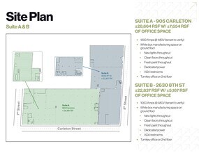 2630 8th St, Berkeley, CA for lease Site Plan- Image 2 of 2