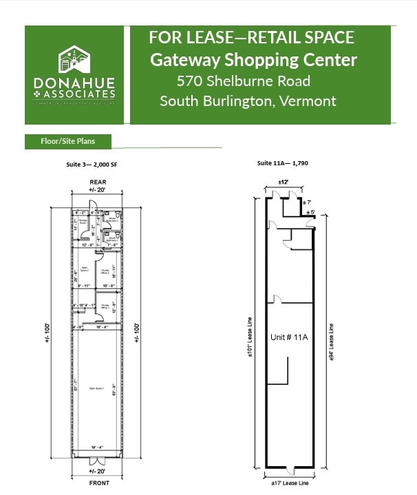 570 Shelburne Rd, South Burlington, VT for lease Floor Plan- Image 1 of 1