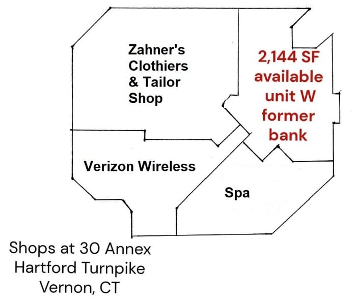 435 Hartford Tpke, Vernon, CT for lease - Floor Plan - Image 3 of 7