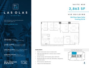 450 E Las Olas Blvd, Fort Lauderdale, FL for lease Floor Plan- Image 1 of 2