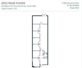 23 Spectrum Pointe Dr, Lake Forest, CA for lease Floor Plan- Image 1 of 1